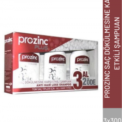 ProZinc Plus Saç Dökülmesine Karşı Etkili 300 ml 3 Al 2 Öde Şampuan
